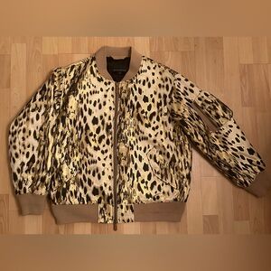BANANA REPUBLIC BOMBER JACKET LEOPARD NWOT